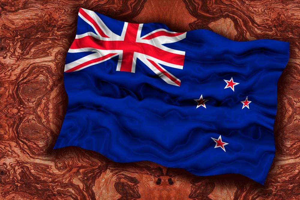 National flag of New Zealand Background