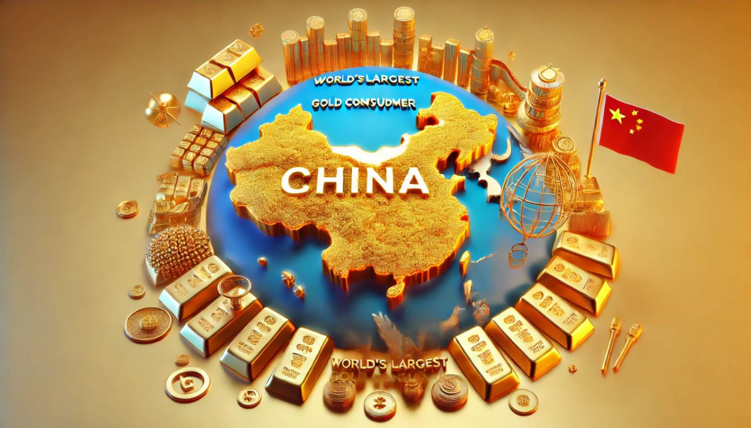 China is the world's largest gold consumer.